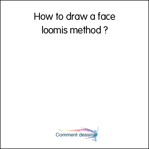 How to draw a face loomis method